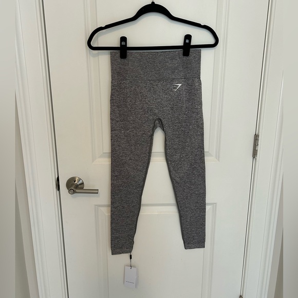 Gymshark Vital Seamless Leggings in Smokey Gray Marl - Picture 3 of 7
